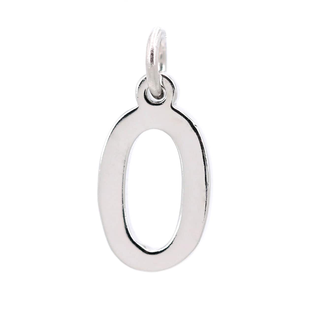 12 Pack: Sterling Silver Number Charm by Bead Landing™